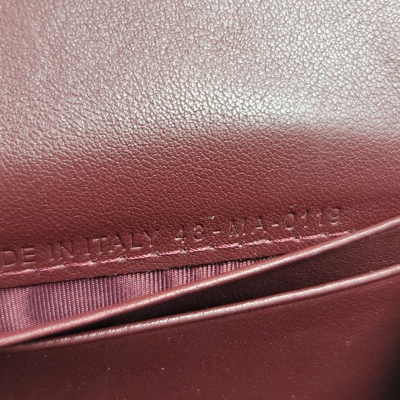 CHRISTIAN DIOR OBLIQUE BORDEAUX  FLAP CARD HOLDER / WALLET - Picture 10 of 12
